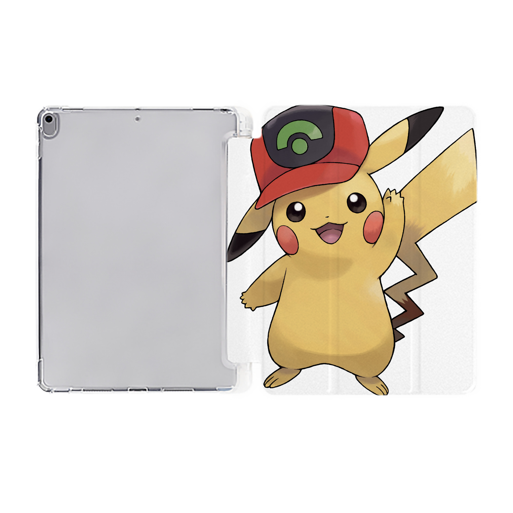 （画像用） ポケットモンスター Pokémon IPad ケース ペン収納付き 三つ折りスタンド PUレザー×シリコン 対応機種9.5/10.5/10.9インチ